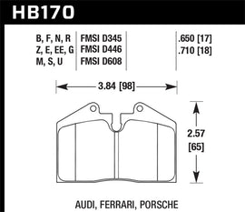 Hawk 91-96 Porsche 911 HPS 5.0 Performance Street Rear Brake Pads