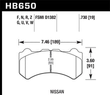 Load image into Gallery viewer, Hawk 09-11 Nissan GT-R DTC-70 Motorsports Front Brake Pads