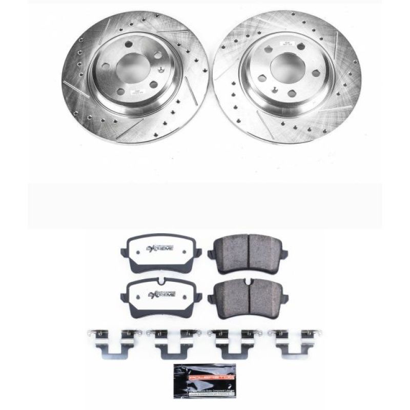 Power Stop 12-13 Audi A6 Rear Z26 Street Warrior Brake Kit