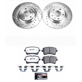Power Stop 12-13 Audi A6 Rear Z26 Street Warrior Brake Kit