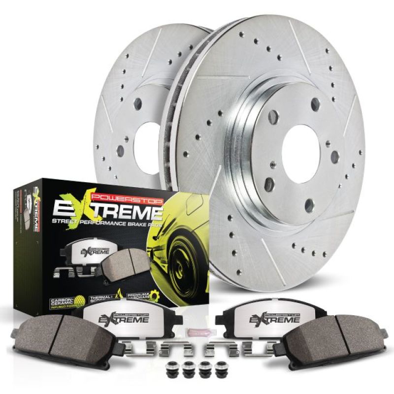 Power Stop 1998 Volkswagen Passat Front Z26 Street Warrior Brake Kit