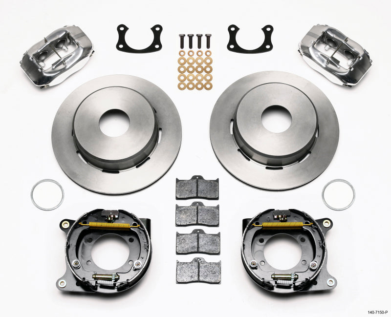 Wilwood Forged Dynalite P/S Park Brake Kit Polished Big Ford New 2.50in Offset Currie Blank