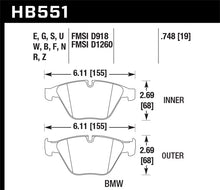 Load image into Gallery viewer, Hawk 07-09 BMW 335d/335i/335xi / 08-09 328i/M3 Blue 9012 Race Front Brake Pads