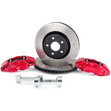 Load image into Gallery viewer, Alcon 07+ Jeep JK 350x32mm Rotors 4-Piston Red Calipers Front Brake Upgrade Kit
