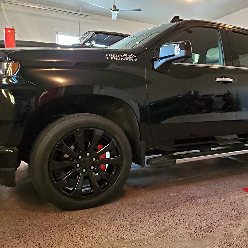 MGP Classic Caliper Covers 14252SCLCRD Red Brake Covers for 2019-2020 Chevy Silverado 1500 (Set of 4)