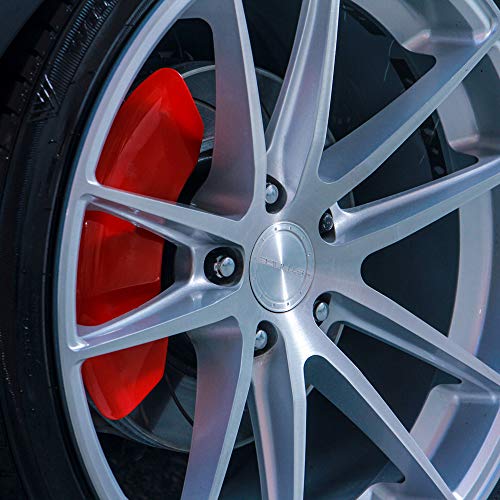 MGP Classic Caliper Covers 14252SCLCRD Red Brake Covers for 2019-2020 Chevy Silverado 1500 (Set of 4)