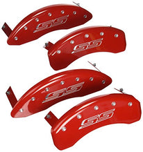 Load image into Gallery viewer, MGP Caliper Covers 14036SSS5RD Caliper Cover with Red Powder Coat Finish, (Set of 4)
