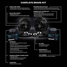 Load image into Gallery viewer, R1 Concepts Front Rear Brakes and Rotors Kit |Front Rear Brake Pads| Brake Rotors and Pads| Ceramic Brake Pads and Rotors |Hardware Kit|fits 2014-2020 Lexus IS200t, IS300, IS350