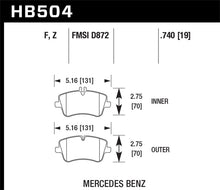 Load image into Gallery viewer, Hawk 02-06 Mercedes C-Class HPS Street Front Brake Pads