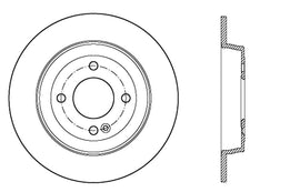StopTech Sport Cross Drilled Brake Rotor - Rear Left