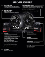 Load image into Gallery viewer, R1 Concepts Front Rear Brakes and Rotors Kit |Front Rear Brake Pads| Brake Rotors and Pads| Performance Off-Road Brake Pads and Rotors | Hardware Kit and Sensor WHVS2-47001