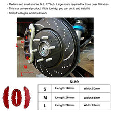 Load image into Gallery viewer, Brake Caliper Cover - Brake Caliper Covers Front &amp; Rear Kits - Rear Brake Caliper Cover Guard Protector Cover Universal for Front and Rear Wheel Hub Assessoires Asaim, Red