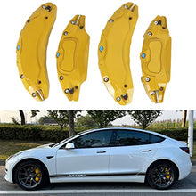 Load image into Gallery viewer, YOSAYUSA Car Caliper Covers for Tesla Model 3, 18&quot;(235/45) 19&quot;(235/40) Wheel Hub Car Brake Calliper Protector, for 2017-2023 Model 3, Set of 4 Car Callipers Cover Model 3 Accessories Yellow