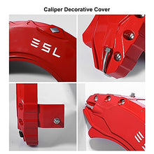 Load image into Gallery viewer, Caliper Covers for Tesla Model Y 2020 2021 2022, Fit 19 inch 20 inch wheel, Dual Piston Caliper, Red Front Rear Aluminum Car Wheel Disc Brake Caliper Cover