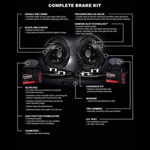 Load image into Gallery viewer, R1 Concepts Front Rear Brakes and Rotors Kit |Front Rear Brake Pads| Brake Rotors and Pads| Performance Off-Road Brake Pads and Rotors | Hardware Kit and Sensor WHVS2-47001