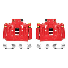Load image into Gallery viewer, Power Stop Front S4968A Pair of High-Temp Red Powder Coated Calipers