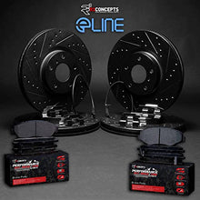 Load image into Gallery viewer, R1 Concepts Front Rear Brakes and Rotors Kit |Front Rear Brake Pads| Brake Rotors and Pads| Performance Off-Road Brake Pads and Rotors | Hardware Kit and Sensor WHVS2-47001