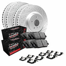 Load image into Gallery viewer, R1 Concepts Front Rear Brakes and Rotors Kit |Front Rear Brake Pads| Brake Rotors and Pads| Performance Off-Road Brake Pads and Rotors | Hardware Kit|fits 2010-2022 Lexus GX460; Toyota 4Runner