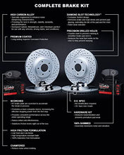 Load image into Gallery viewer, R1 Concepts Front Rear Brakes and Rotors Kit |Front Rear Brake Pads| Brake Rotors and Pads| Performance Off-Road Brake Pads and Rotors | Hardware Kit|fits 2010-2022 Lexus GX460; Toyota 4Runner