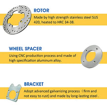 Load image into Gallery viewer, Front Disc Brake Conversion Kit for Honda Fourtrax 300 Rancher 350 Foreman 400 450 Rubicon 500 Rincon 650 TRX 300 350 400 450 500 650（Only fit for 12&quot; and above wheel / Not for OEM aluminum wheel)