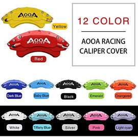 AOOA Caliper Covers Red Brake Covers Fits 2016-2020 Camaro (set of 4)