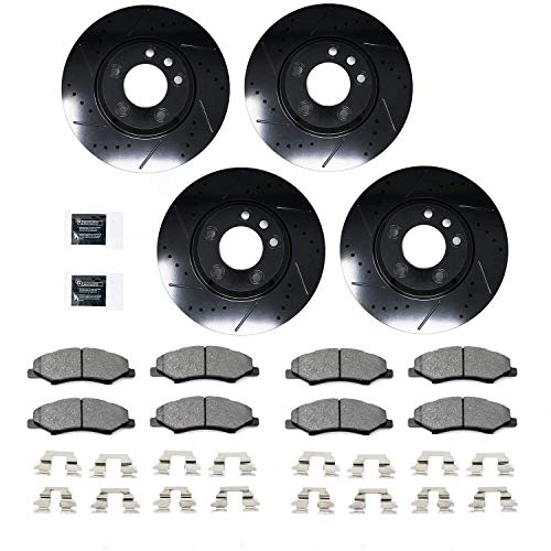 Apex One FRONT AND REAR Performance Series Rotors with Friction Point Ceramic Brake Pads EN10293