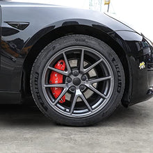 Load image into Gallery viewer, WZRAXJ Break Caliper Cover Fit for 2017-2022 Tesla Model 3 Accessories Wheel Size 18"(235/45) 19"(235/40) Red Caliper Protector Improved Model