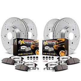 Power Stop K8640-36 Z36 Truck & Tow Front and Rear Brake Kit-Brake Rotors & Carbon Ceramic Brake Pads