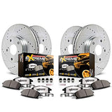 Power Stop K8640-36 Z36 Truck & Tow Front and Rear Brake Kit-Brake Rotors & Carbon Ceramic Brake Pads