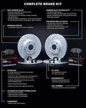 Load image into Gallery viewer, R1 Concepts Front Rear Brakes and Rotors Kit |Front Rear Brake Pads| Brake Rotors and Pads| Optimum OEp Brake Pads and Rotors |Hardware Kit WBUH2-68010