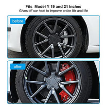 Load image into Gallery viewer, Caliper Covers for Tesla Model Y 2020 2021 2022, Fit 19 inch 20 inch wheel, Dual Piston Caliper, Red Front Rear Aluminum Car Wheel Disc Brake Caliper Cover