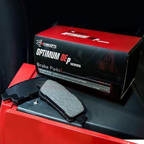 R1 Concepts Front Rear Brakes and Rotors Kit |Front Rear Brake Pads| Brake Rotors and Pads| Optimum OEp Brake Pads and Rotors |Hardware Kit|fits 2012-2022 Dodge Durango; Jeep Grand Cherokee