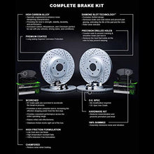 Load image into Gallery viewer, R1 Concepts Front Rear Brakes and Rotors Kit |Front Rear Brake Pads| Brake Rotors and Pads| Performance Sport Brake Pads and Rotors|fits 2015-2022 Ford Mustang