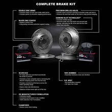 Load image into Gallery viewer, R1 Concepts Front Rear Brakes and Rotors Kit |Front Rear Brake Pads| Brake Rotors and Pads| Optimum OEp Brake Pads and Rotors|fits 2018-2022 Kia Stinger
