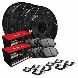 R1 Concepts Front Rear Brakes and Rotors Kit |Front Rear Brake Pads| Brake Rotors and Pads| Optimum OEp Brake Pads and Rotors| Hardware Kit|fits 2018-2021 Ford Expedition, F-150; Lincoln Navigator