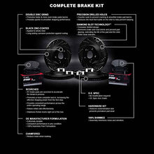 Load image into Gallery viewer, R1 Concepts Front Rear Brakes and Rotors Kit |Front Rear Brake Pads| Brake Rotors and Pads| Optimum OEp Brake Pads and Rotors |Hardware Kit|fits 2012-2022 Dodge Durango; Jeep Grand Cherokee