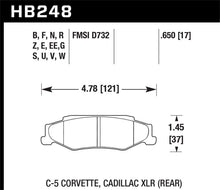 Load image into Gallery viewer, Hawk DTC-80 97-13 Chevy Corvette Rear Race Brake Pads
