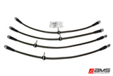 AMS Performance 08-15 Mitsubishi EVO X Stainless Steel Brake Lines (4 Lines)