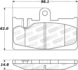 StopTech Street Rear Brake Pads 01-06 Lexus LS430