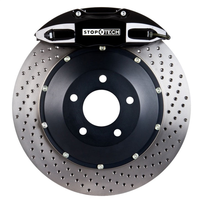 StopTech 00-05 Honda S2000 Black ST-40 Caliper 345x28mm Drilled Rotors Rear Big Brake Kit