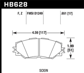 Hawk 05-07 Scion xA / 05-07 Scion XB HPS Street Front Brake Pads