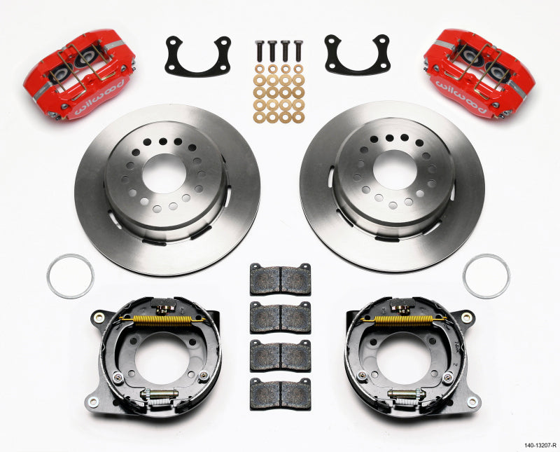 Wilwood Dynapro Dust-Boot P/S Park Brake Kit Red New Big Ford 2.50in Offset