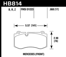 Load image into Gallery viewer, Hawk 07-14 Mercedes-Benz CL550/CL600 HPS 5.0 Front Brake Pads