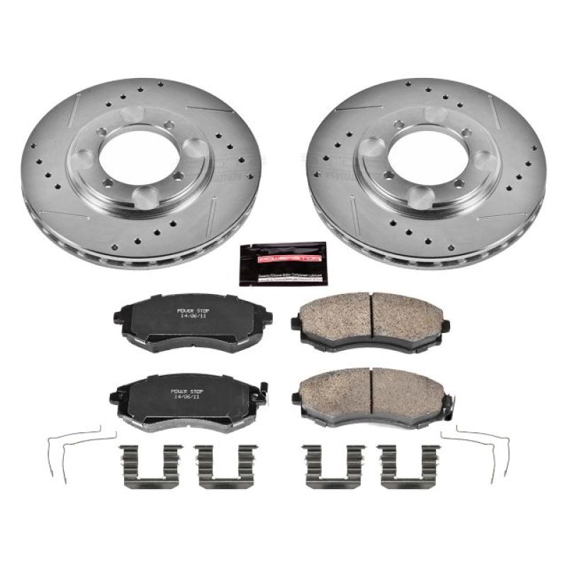 Power Stop 92-98 Hyundai Elantra Front Z23 Evolution Sport Brake Kit