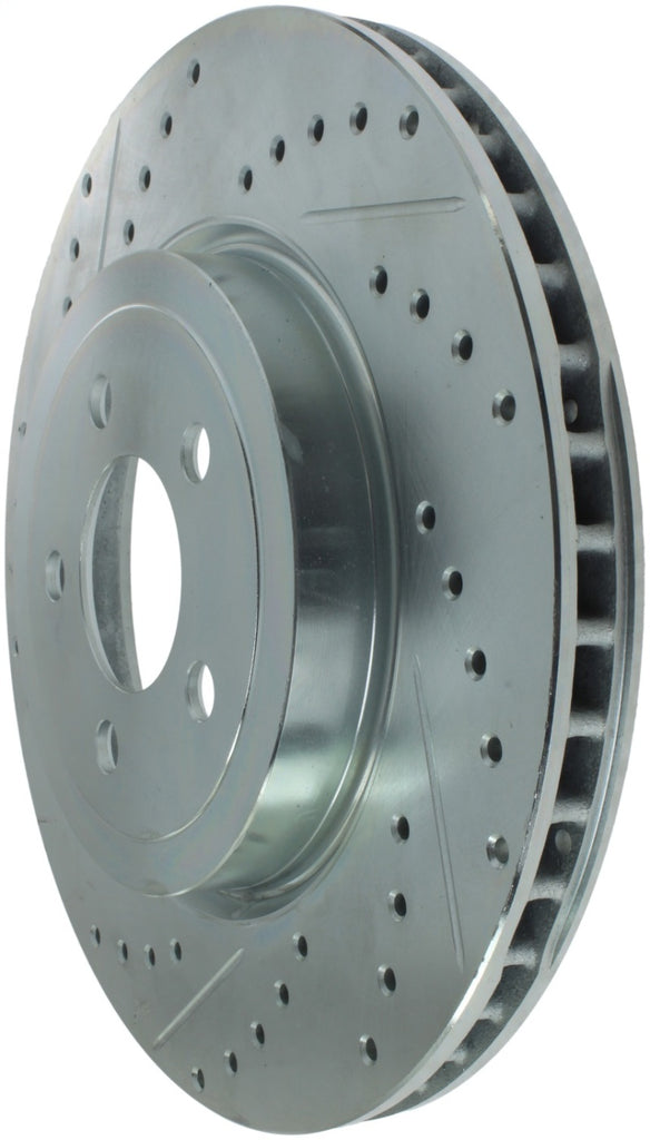 StopTech Select Sport 10-14 Dodge Challenger Drilled and Slotted Front Right Brake Rotor