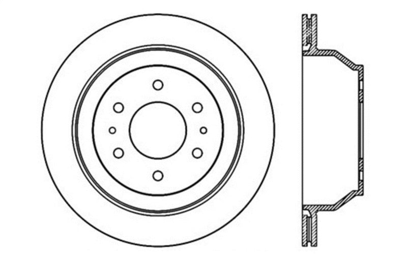 StopTech Drilled Sport Brake Rotor