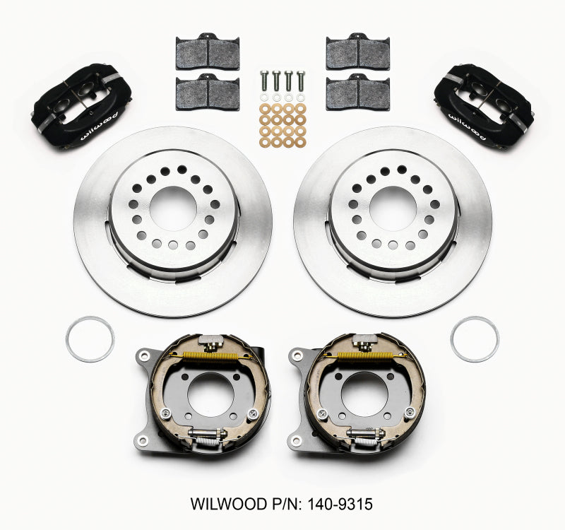Wilwood Forged Dynalite P/S Park Brake Kit 12 Bolt 2.75in offset Staggered Shock