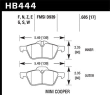 Load image into Gallery viewer, Hawk 02-08 Mini Cooper DTC-60 Race Front Brake Pads