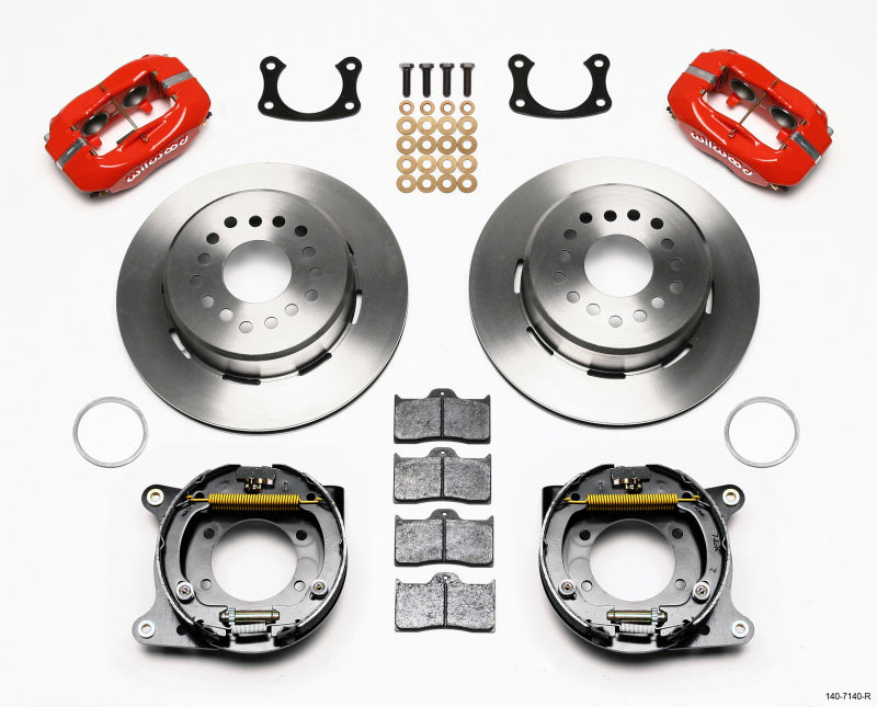 Wilwood Forged Dynalite P/S Park Brake Kit Red New Big Ford 2.50in Offset