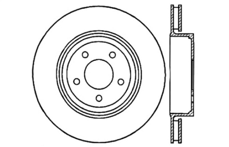 StopTech Drilled Sport Brake Rotor